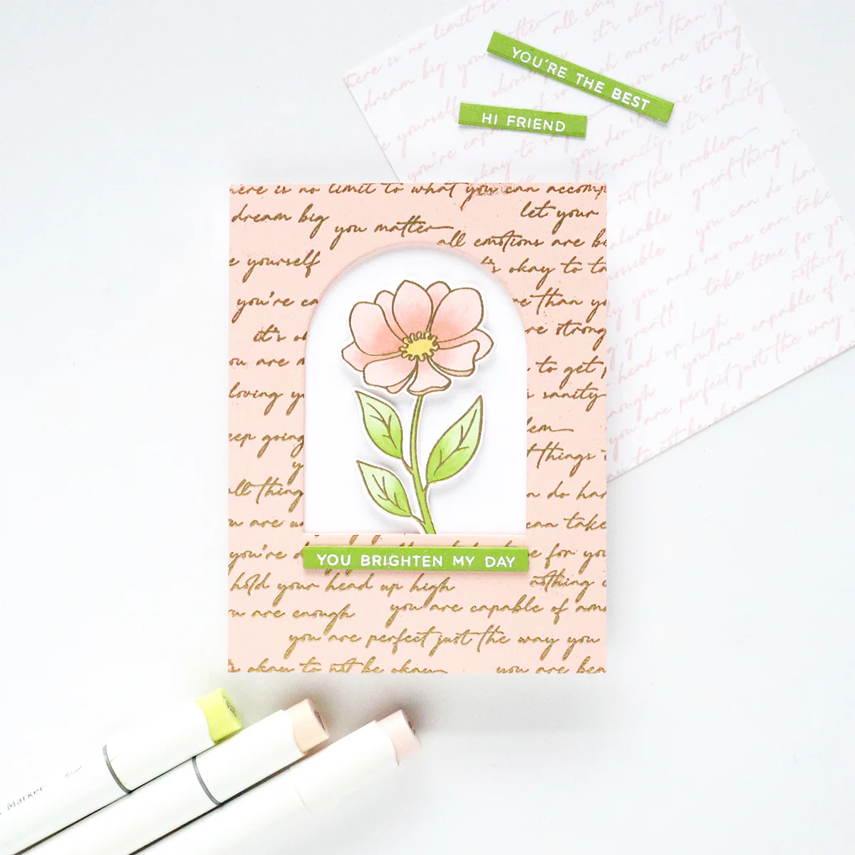Hero Arts - Positive Script Bold Prints Cling Rubber Stamp