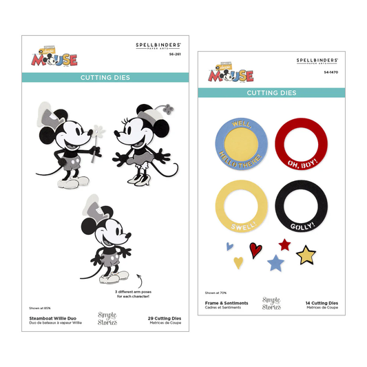 Spellbinders - Say Cheese Classic Mouse Character Die Bundle
