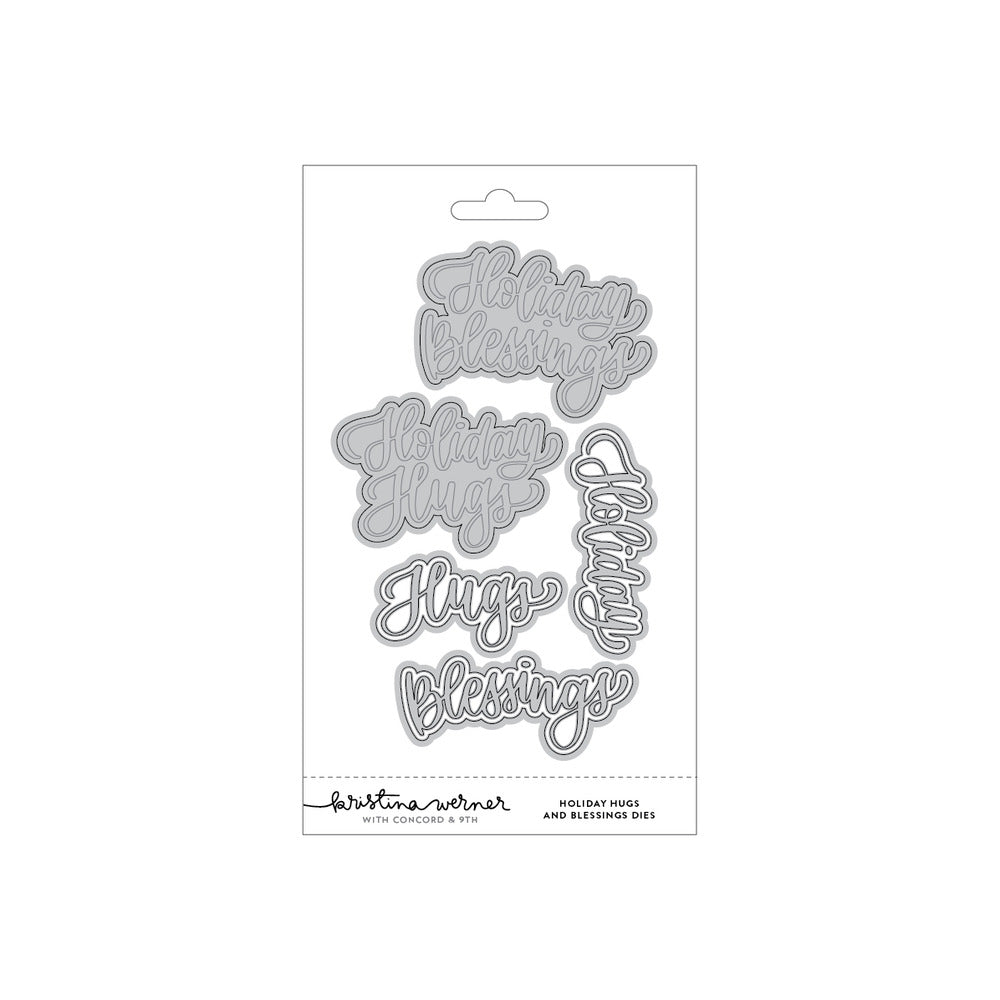 Concord & 9th - Holiday Hugs and Blessings Die Set by Kristina Werner