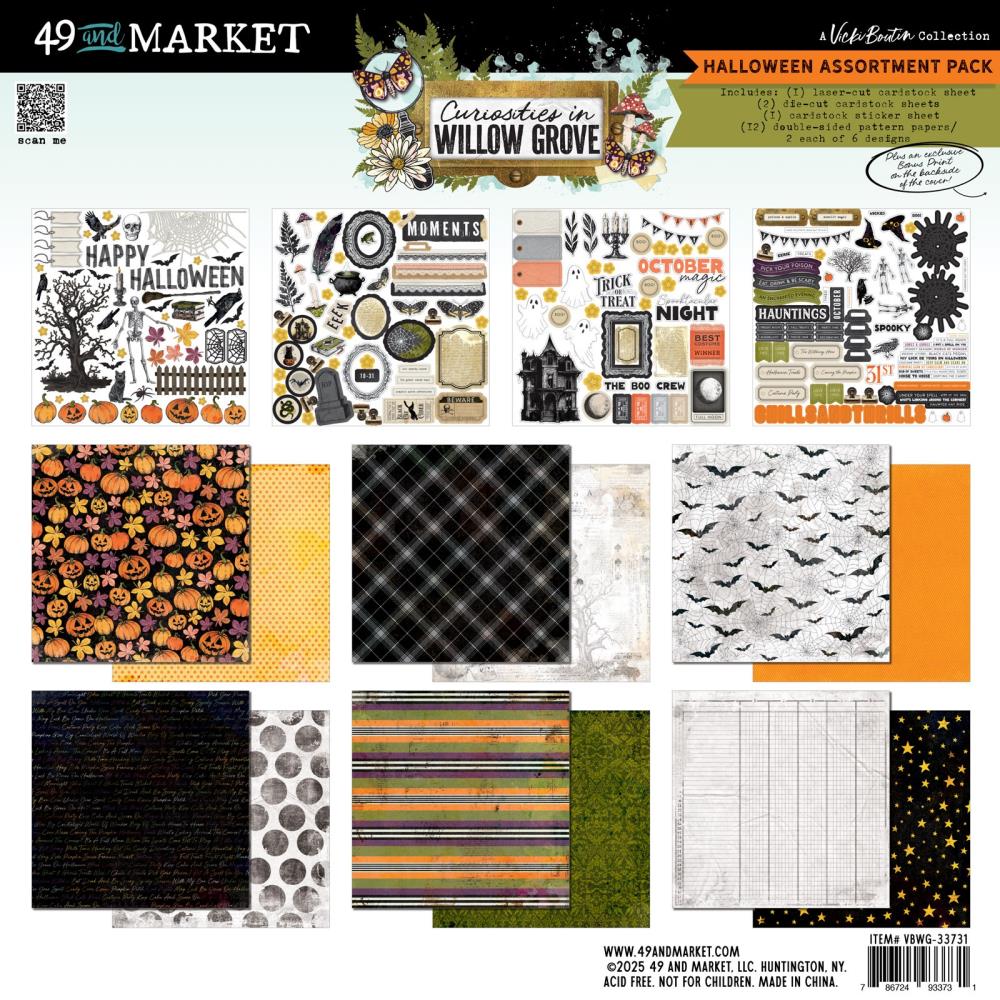 49 and Market - Curiosities In Willow Grove - Halloween Assortment Pack