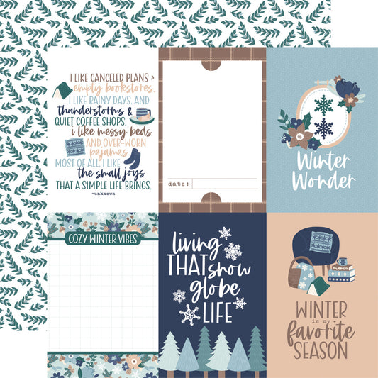 Echo Park - Snow Day - Cardstock: 4x6 Journaling Cards