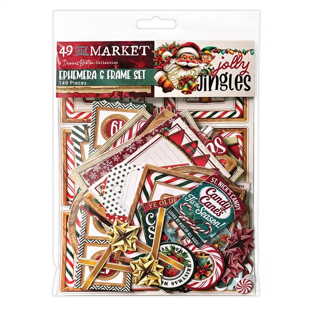 49 and Market - Jolly Jingles - Ephemera & Frame Set