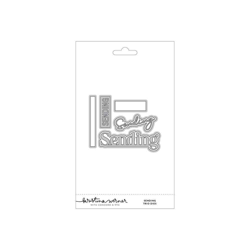 Concord & 9th - Sending Trio Stamp & Die Bundle by Kristina Werner