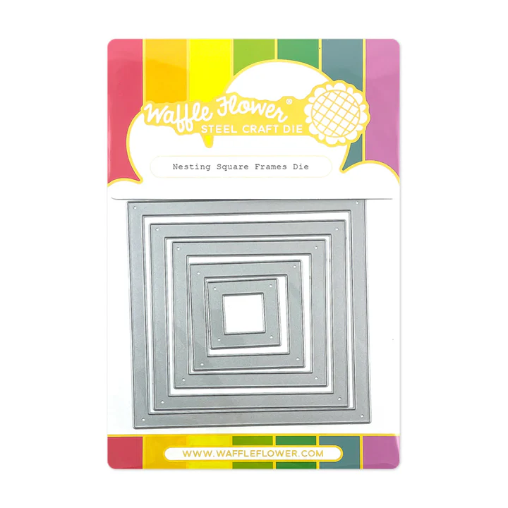 Waffle Flower - Nesting Square Frames Die
