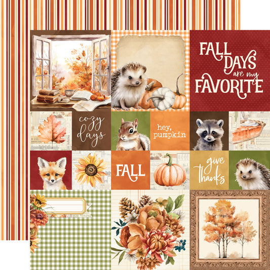 Simple Stories - Simple Vintage Autumn Breeze - Cardstock: 2x2/4x4 Elements