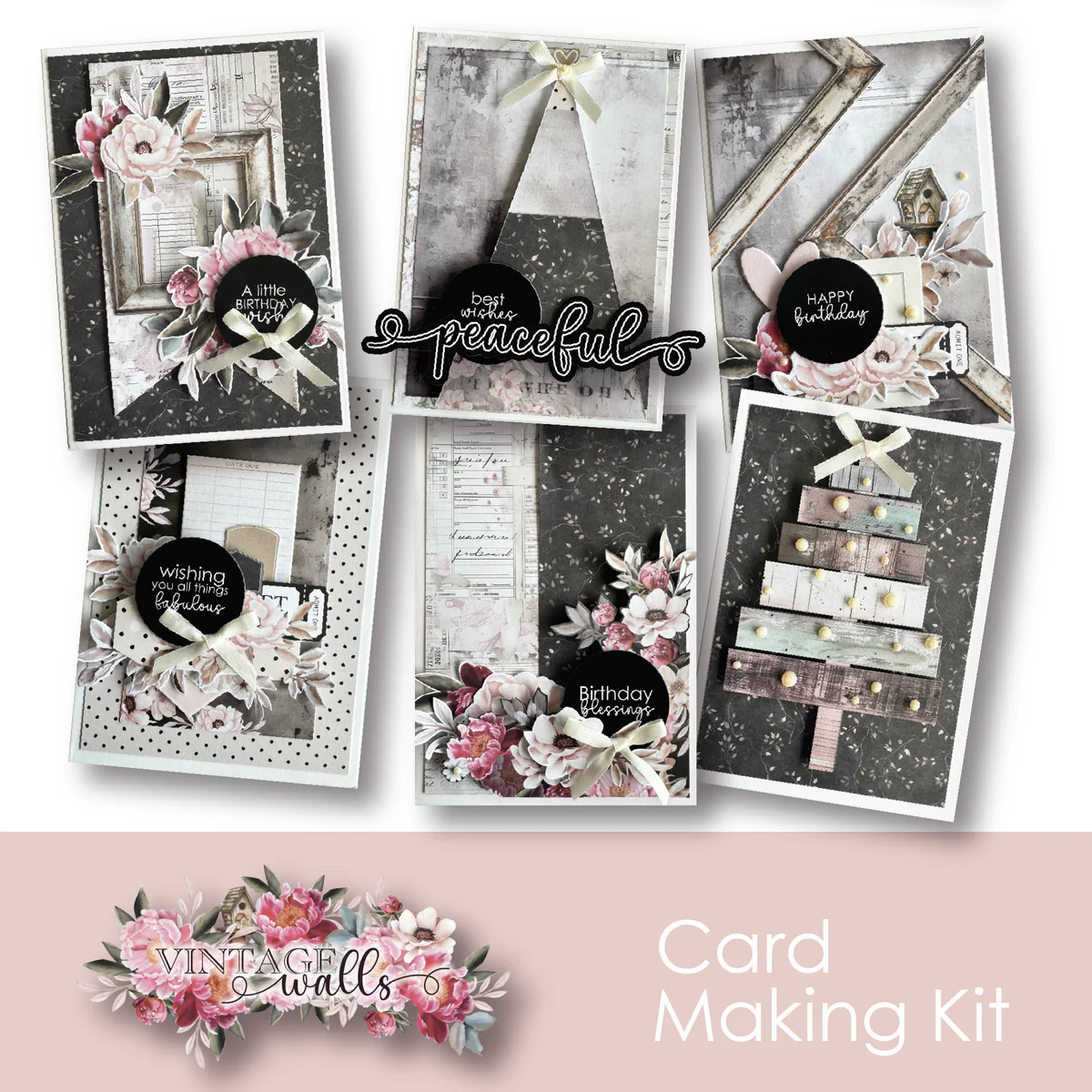 Uniquely Creative - Vintage Walls Card Making Kit