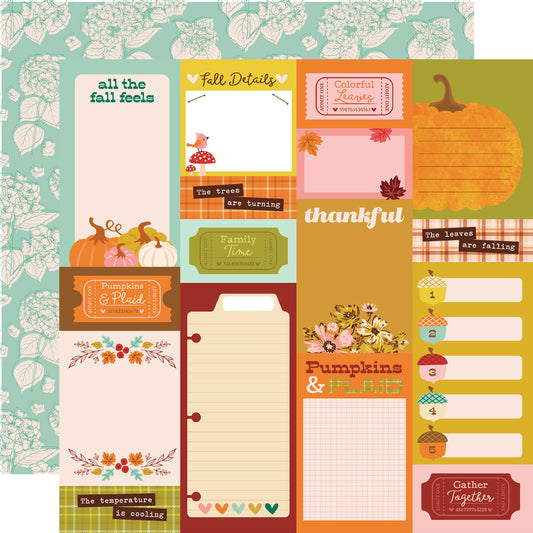 Simple Stories - Pumpkins & Plaid - Cardstock: Journal Elements