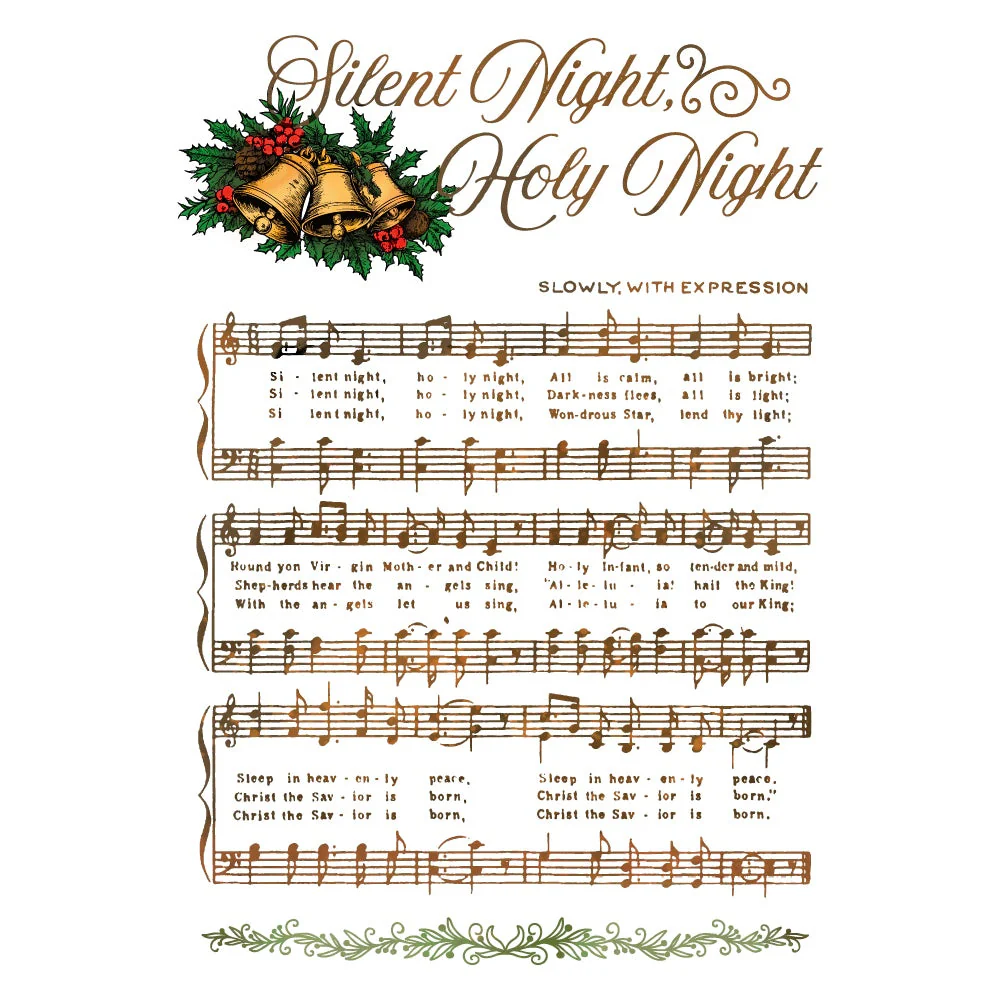 Honey Bee - Silent Night Background Stamp