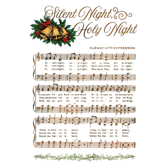 Honey Bee - Silent Night Background Stamp
