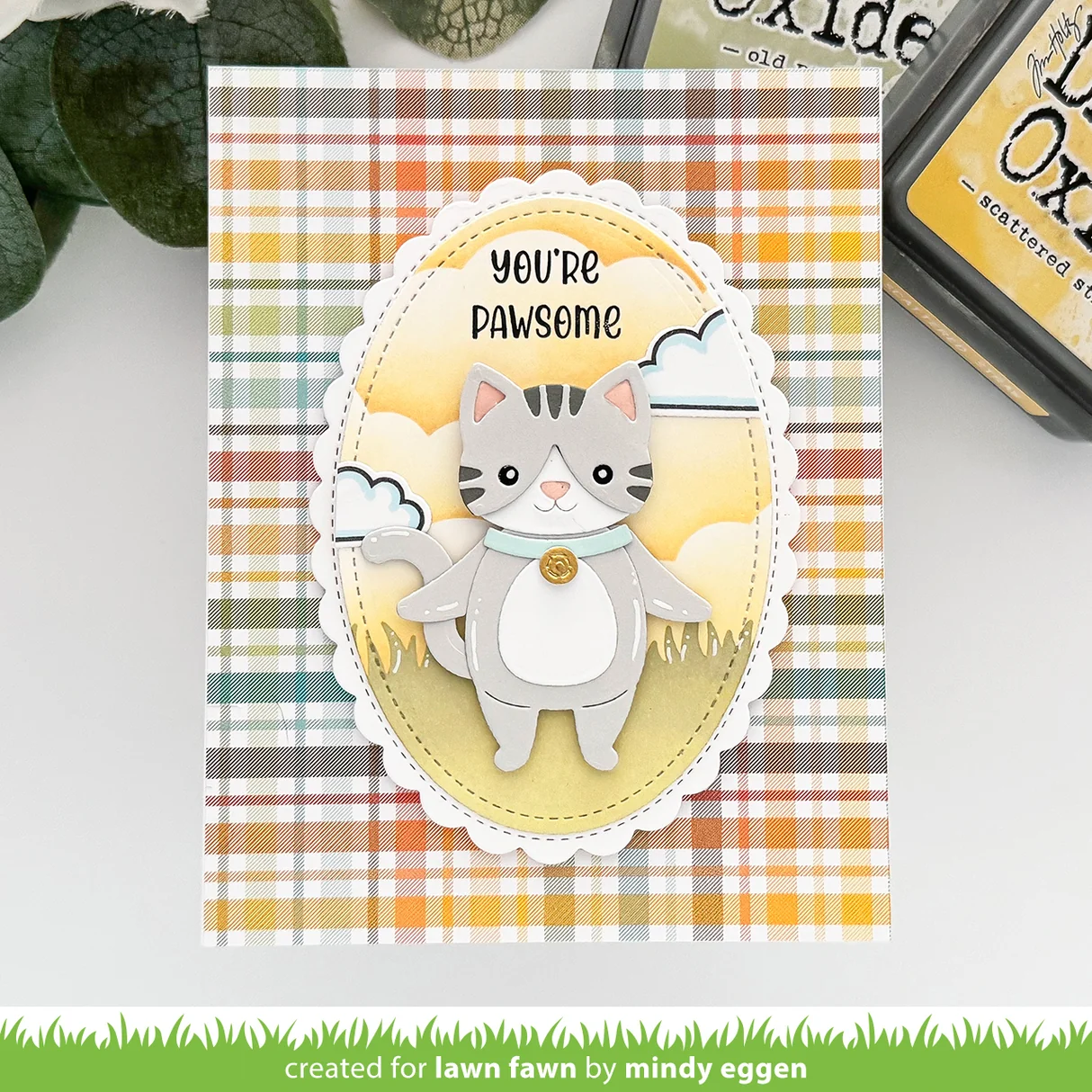 Lawn Fawn - Henry's Build-A-Sentiment: Cat Stamp Set