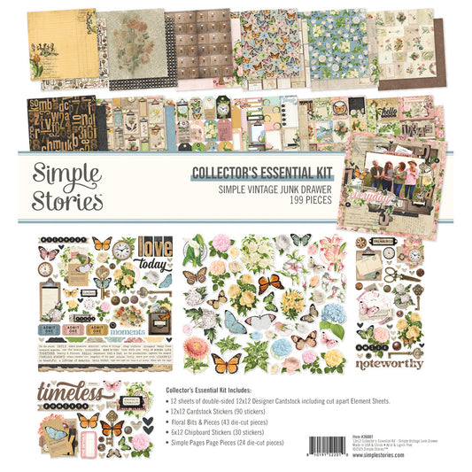 Simple Stories - Simple Vintage Junk Drawer - Collector's Essential Kit