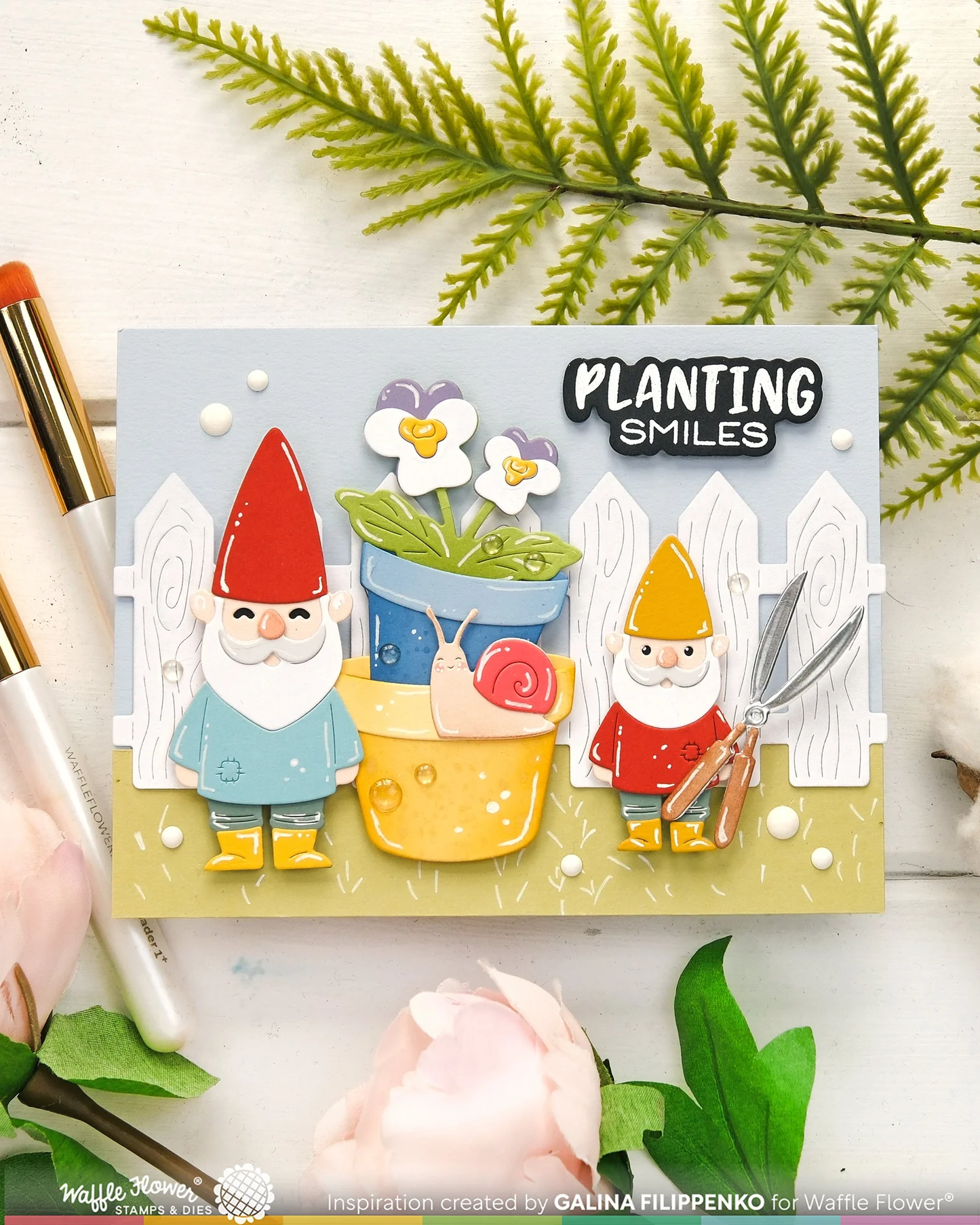 Waffle Flower - Happy Gnomes Die