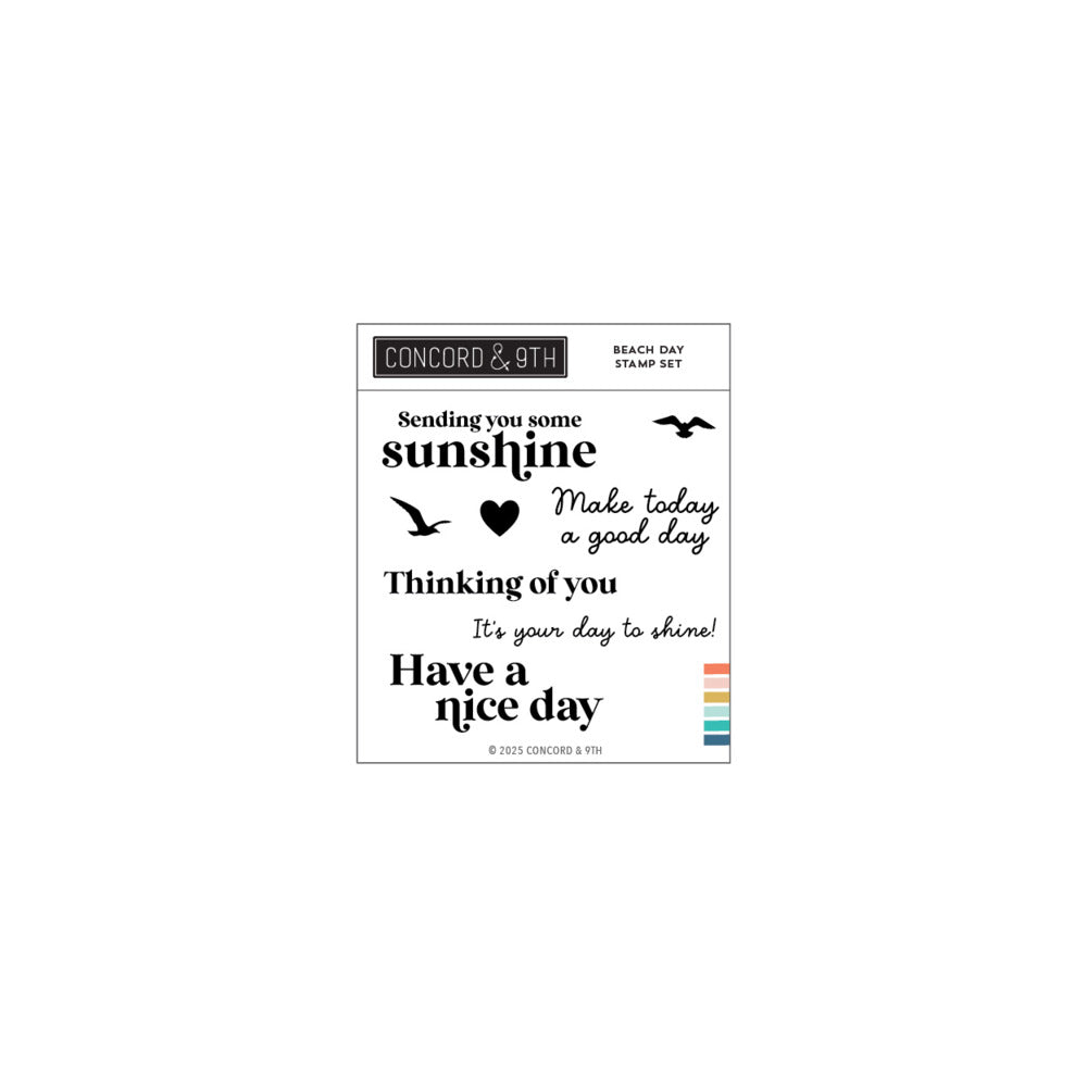 Concord & 9th - Beach Day Stamp & Die Bundle