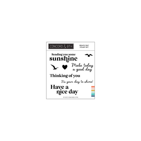 Concord & 9th - Beach Day Stamp & Die Bundle