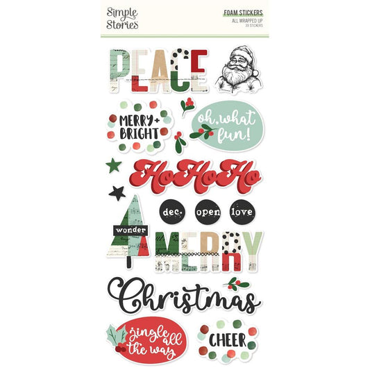 Simple Stories - All Wrapped Up - Foam Stickers