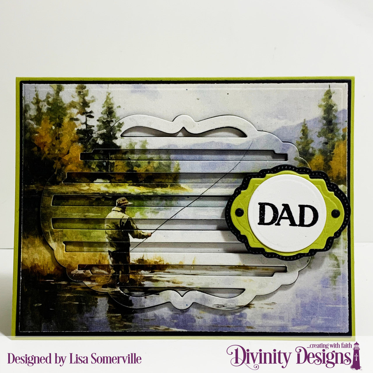 Divinity Designs - A2 Card Fronts - Gone Fishing