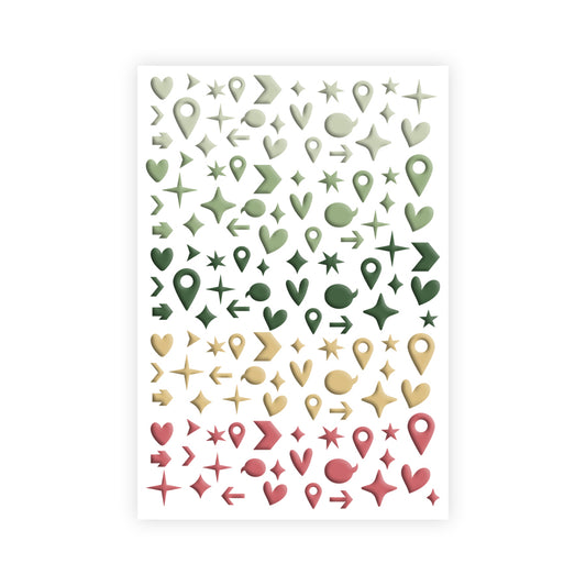 Les Ateliers de Karine - Pura Vida - Geotags & Co Puffy Stickers