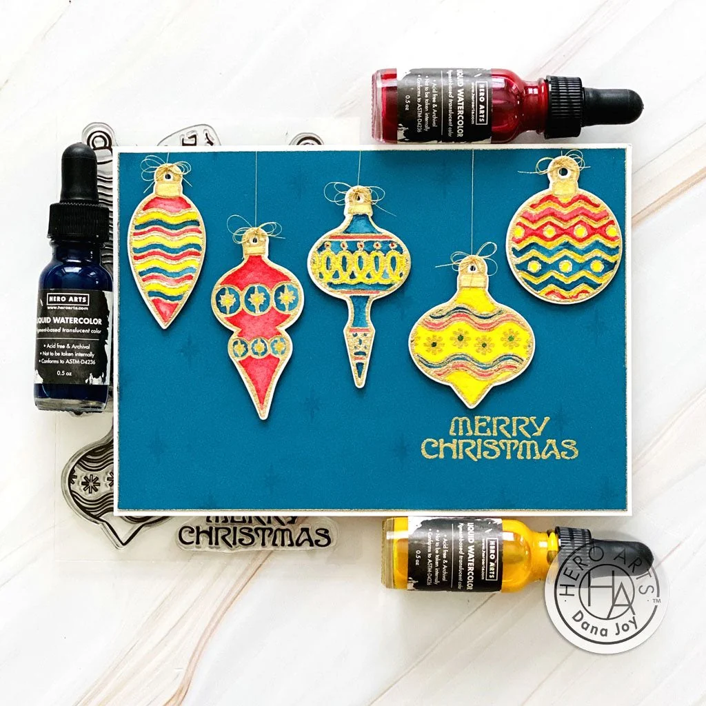 Hero Arts - Holiday Ornaments Stamp & Die Bundle