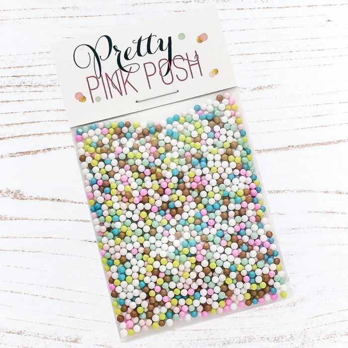 Pretty Pink Posh - Shaker Beads - Sugar Cookies