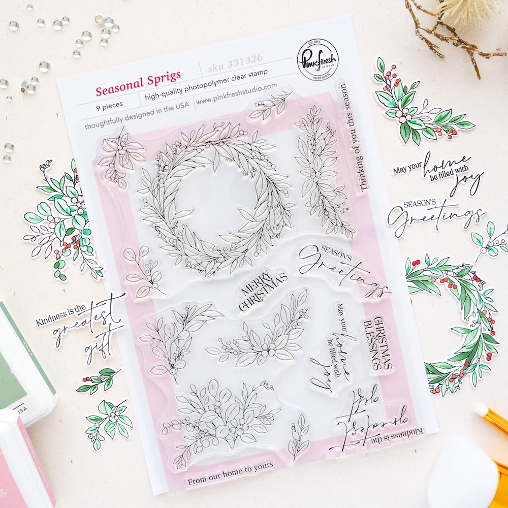 Pinkfresh - Seasonal Sprigs - Stamp Set