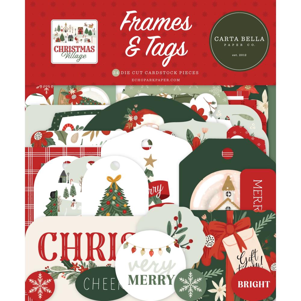 Carta Bella - Christmas Village - Frames & Tags Ephemera