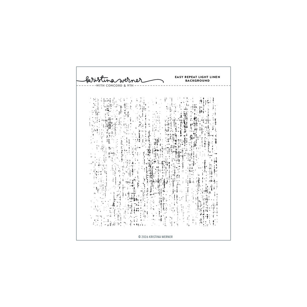 Concord & 9th - Easy Repeat Light Linen Background Stamp by Kristina Werner