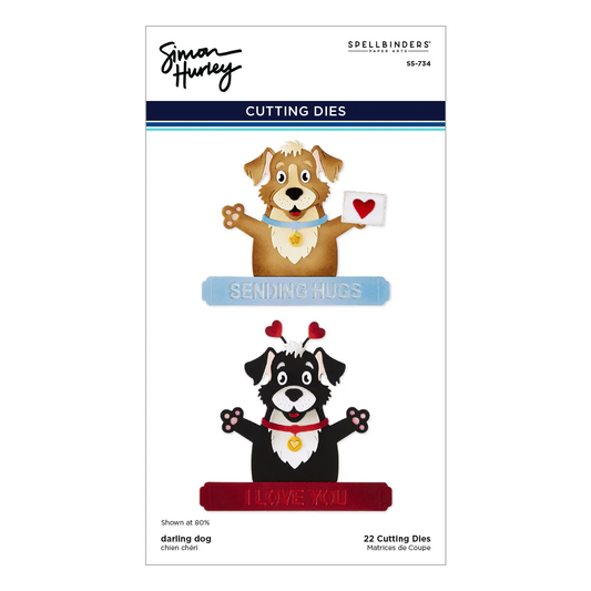 Spellbinders - Darling Dog Die Set by Simon Hurley