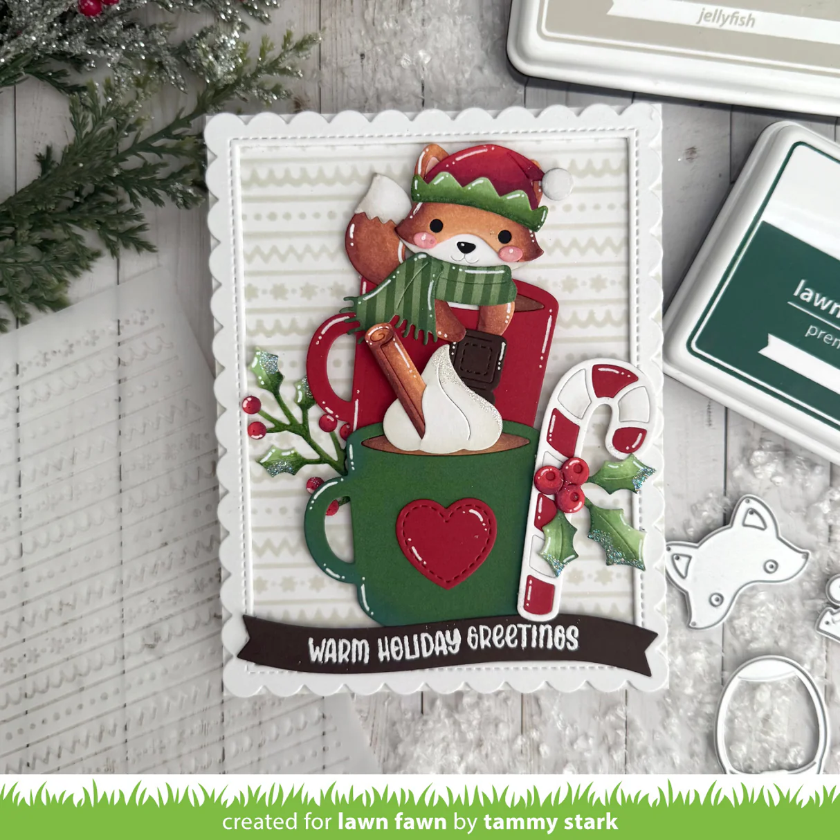 Lawn Fawn - Build-A-Critter Winter Accessories Die Set