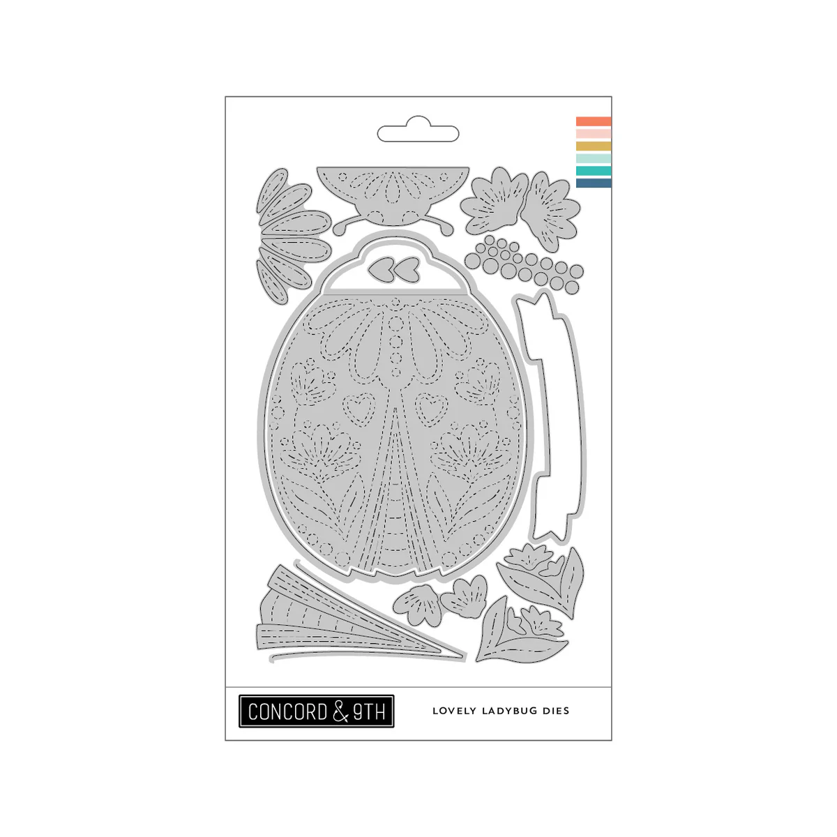 Concord & 9th - Lovely Ladybug Stamp & Die Bundle