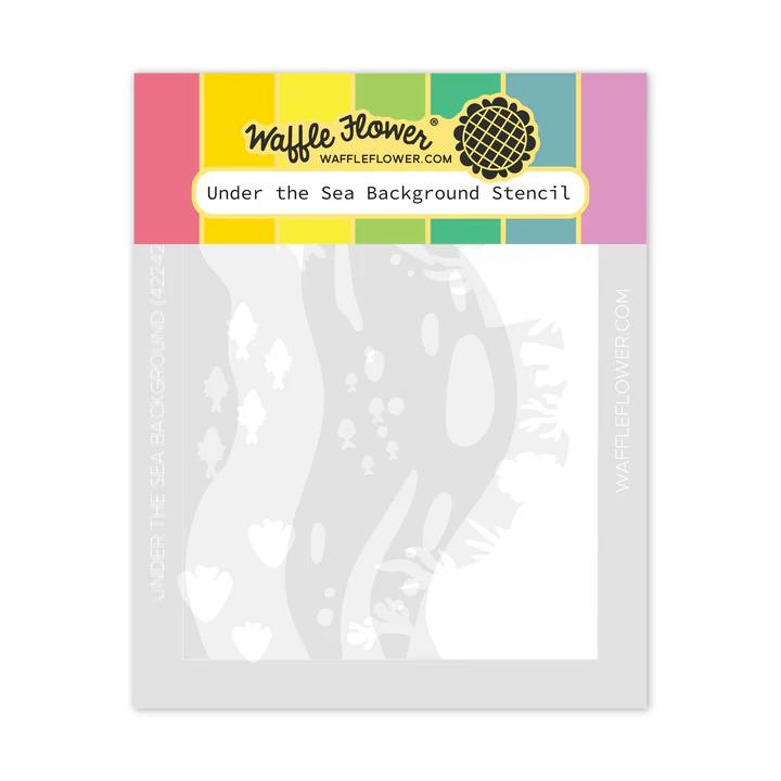 Waffle Flower - Under the Sea Background Stencil Set