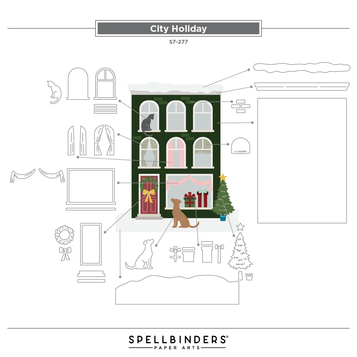Spellbinders - City Holiday Die Set