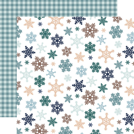 Echo Park - Snow Day - Cardstock: Snowflakes Falling