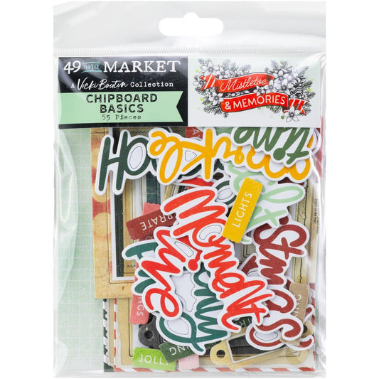 49 and Market - Mistletoe & Memories - Chipboard Set: Basics