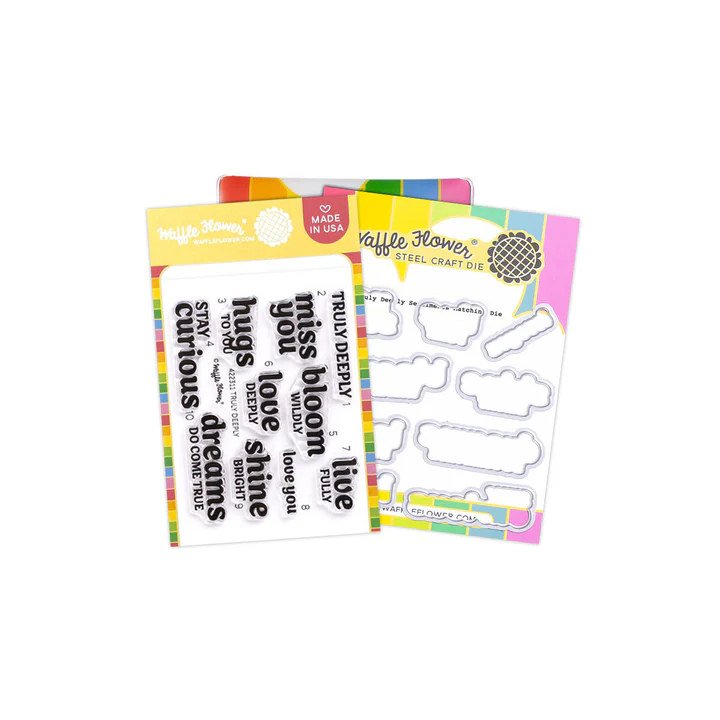 Waffle Flower - Truly Deeply Sentiments Stamp & Die Bundle