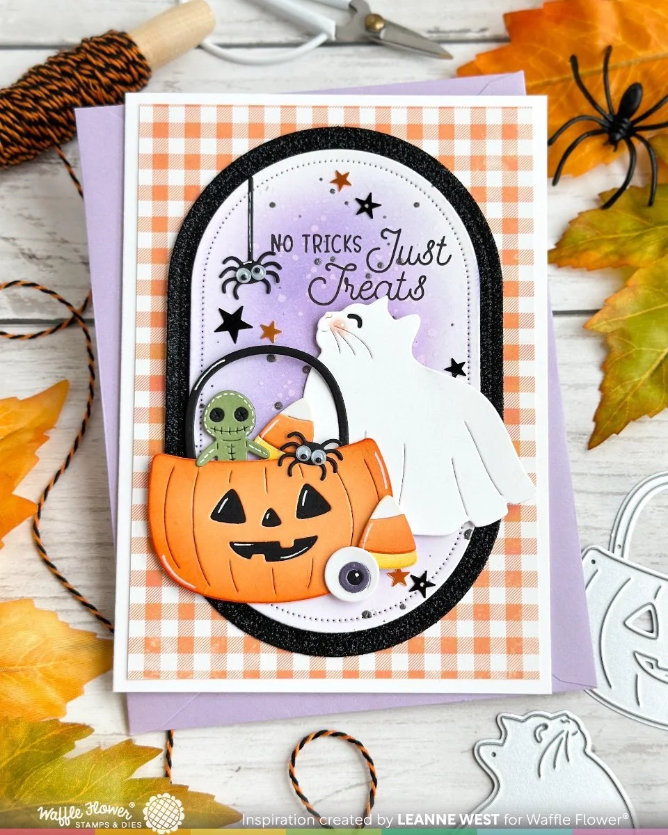 Waffle Flower - Happy Haunting Cat Die