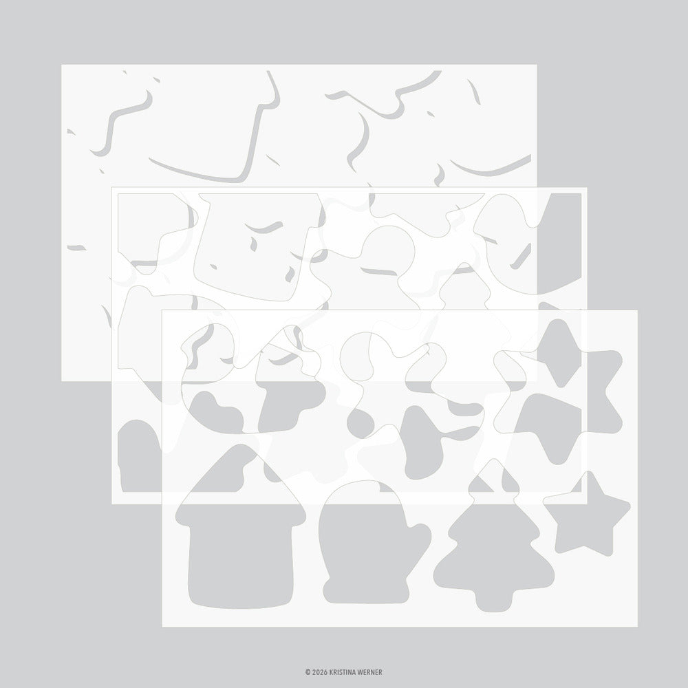Concord & 9th - Gingerbread Cookies Stencil Set by Kristina Werner