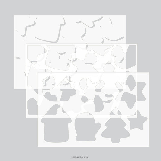 Concord & 9th - Gingerbread Cookies Stencil Set by Kristina Werner