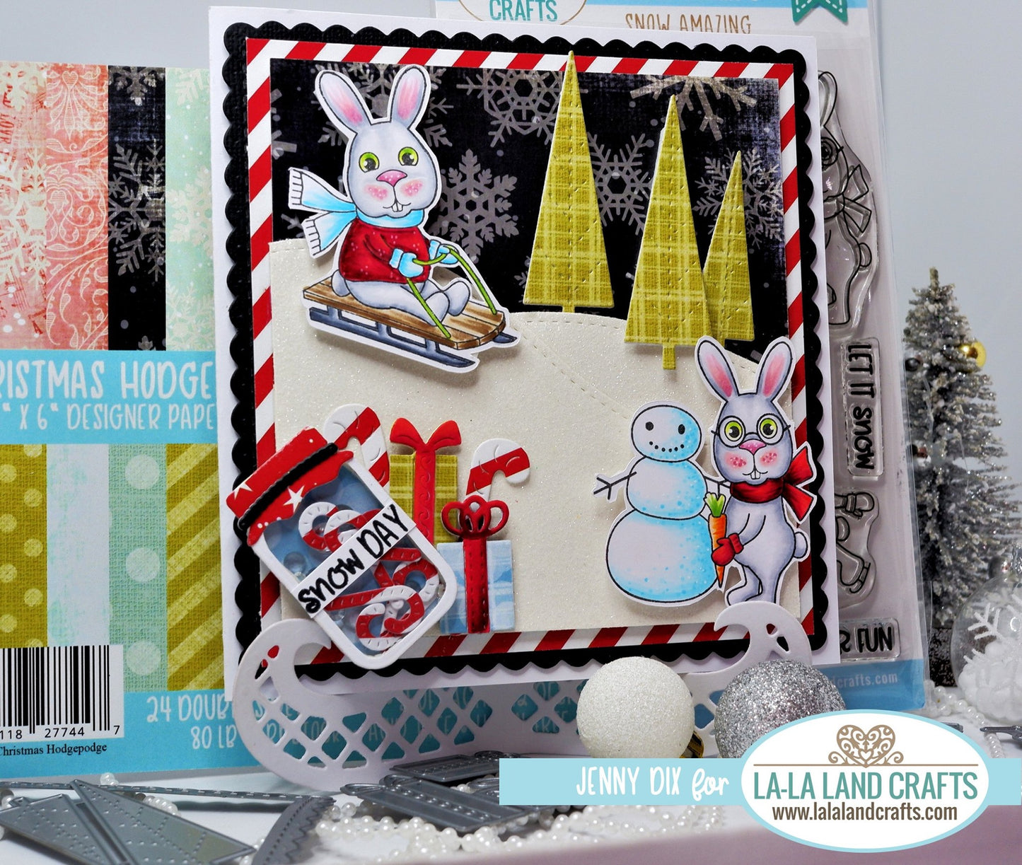 La-La Land Crafts - Stitched Trees Die Set