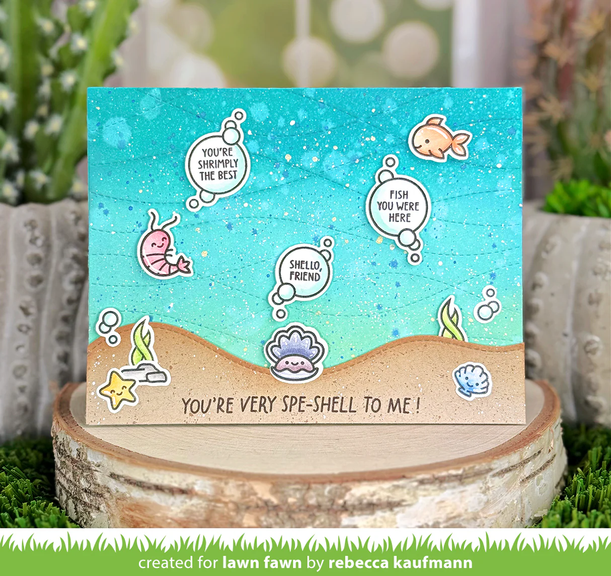 Lawn Fawn - Shello, Friend Stamp, Die & Stencil Bundle