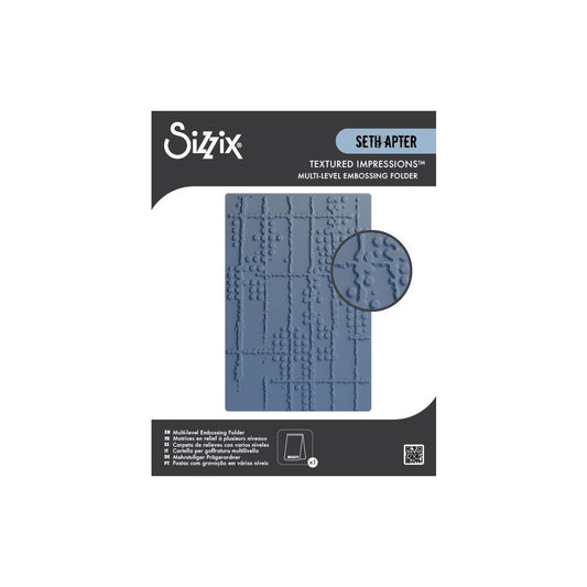 Sizzix - Textured Impressions Embossing Folder - Dot Matrix by Seth Apter