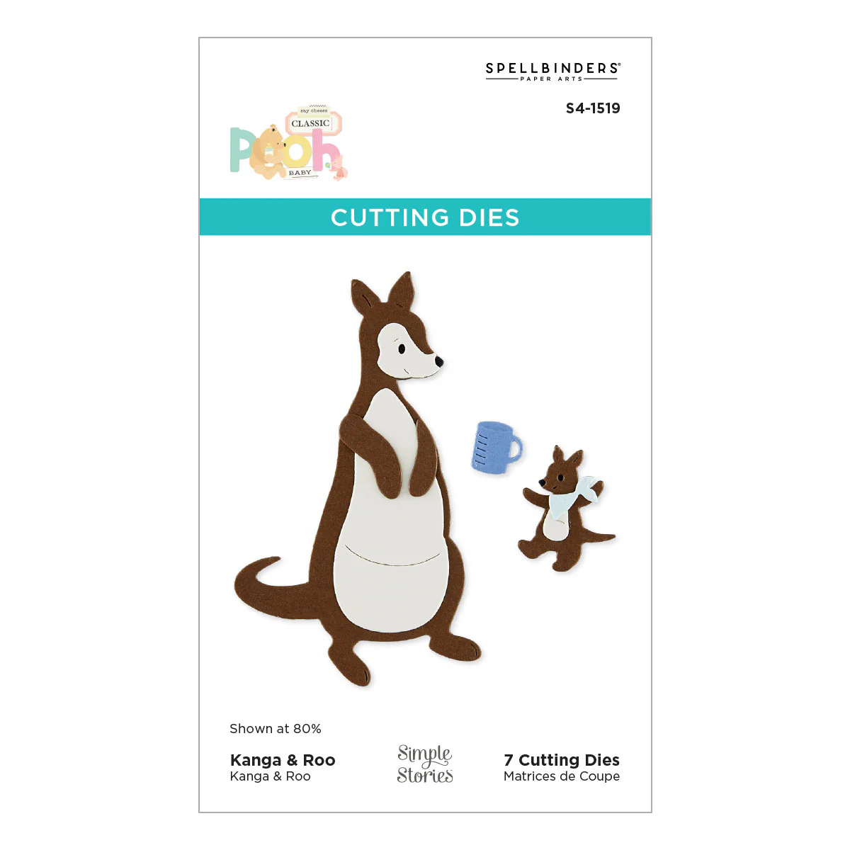Spellbinders - Kanga & Roo Die Set with Simple Stories
