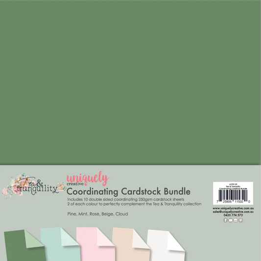 Uniquely Creative - Tea & Tranquility - Coordinating Cardstock Bundle