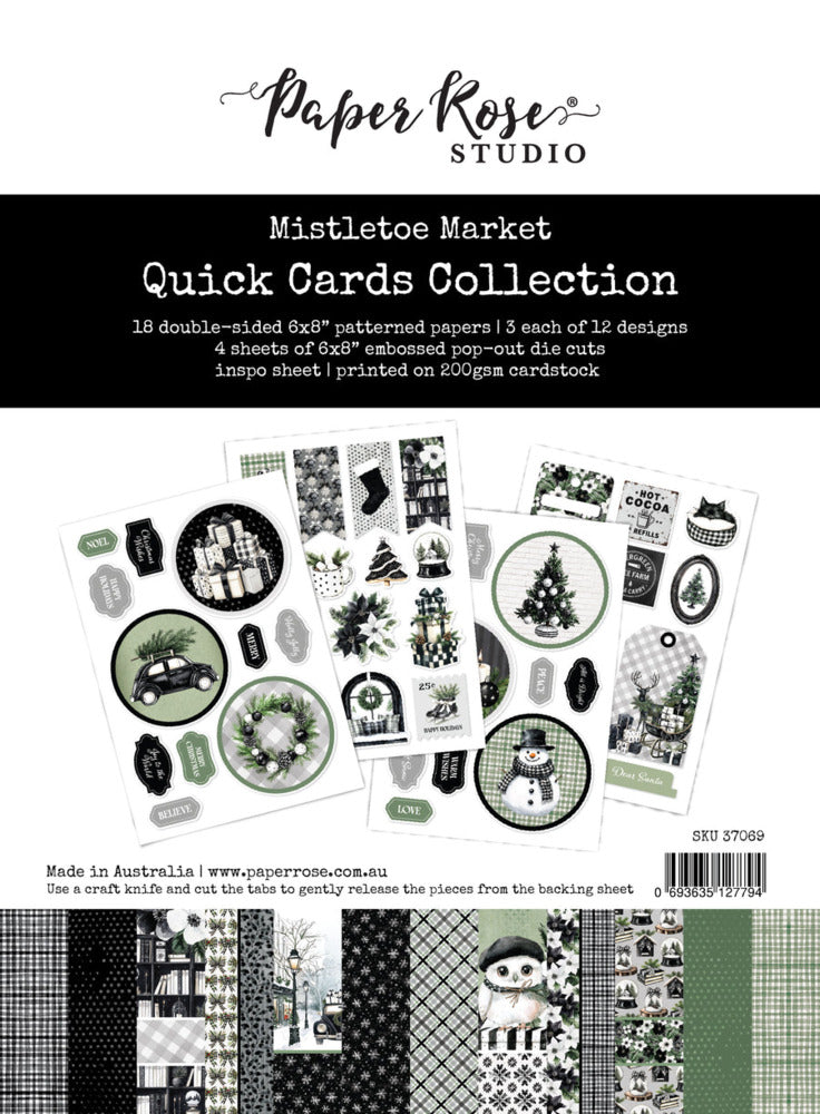 Paper Rose - Mistletoe Market - Quick Cards Collection