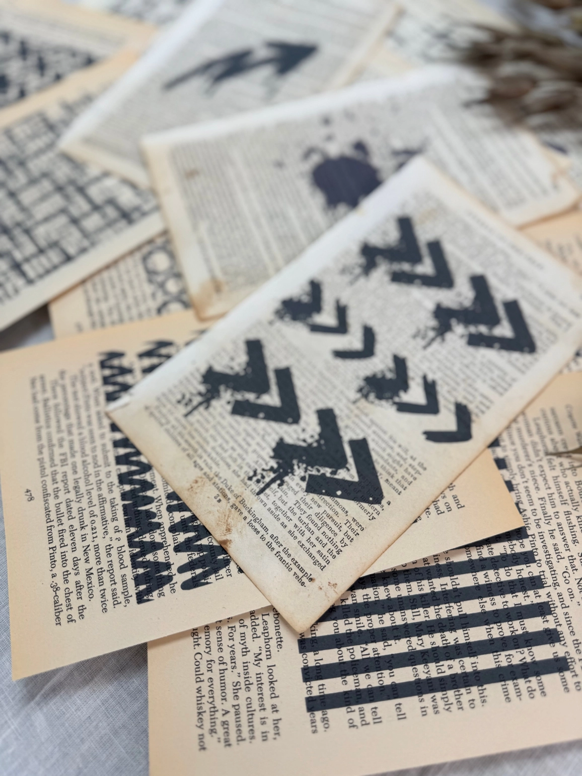 A House of Books - Book Page Mark Making Pack