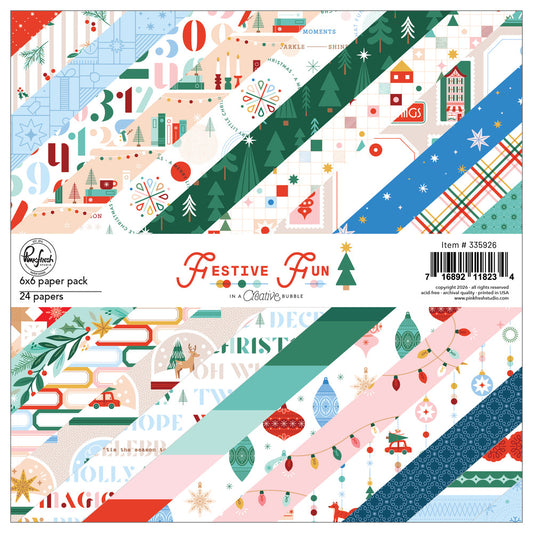 Pinkfresh - Festive Fun - 6x6 Paper Pack