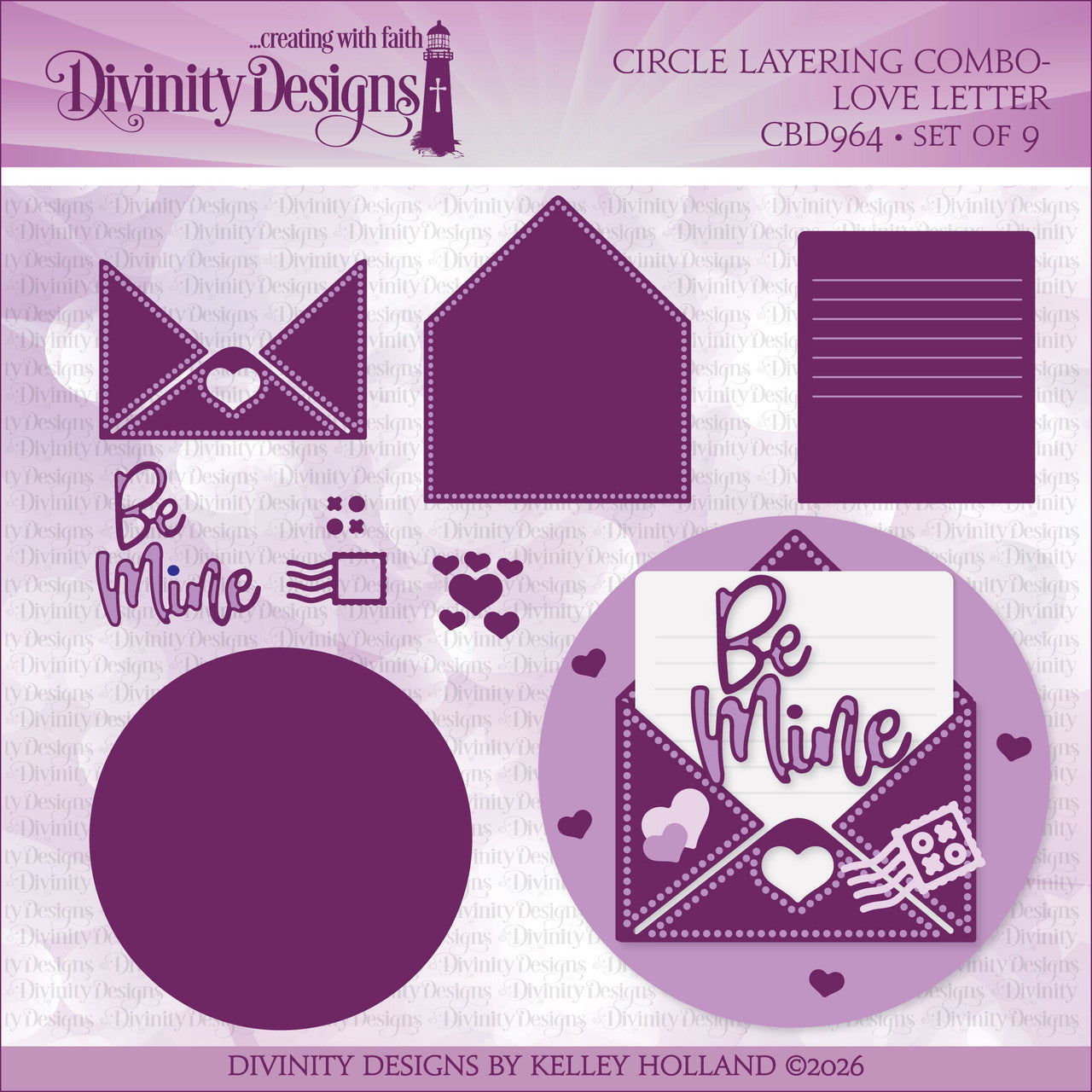 Divinity Designs - Love Letter Die Set