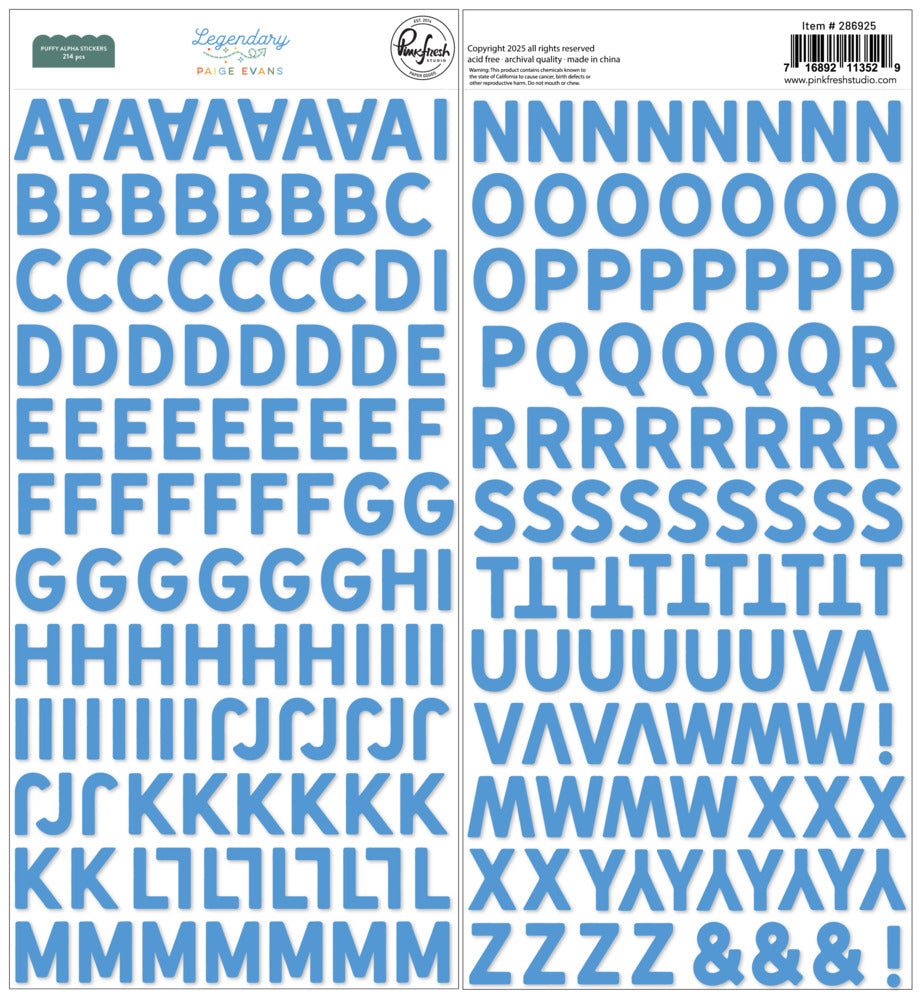 Pinkfresh - Legendary - Puffy Alpha Stickers