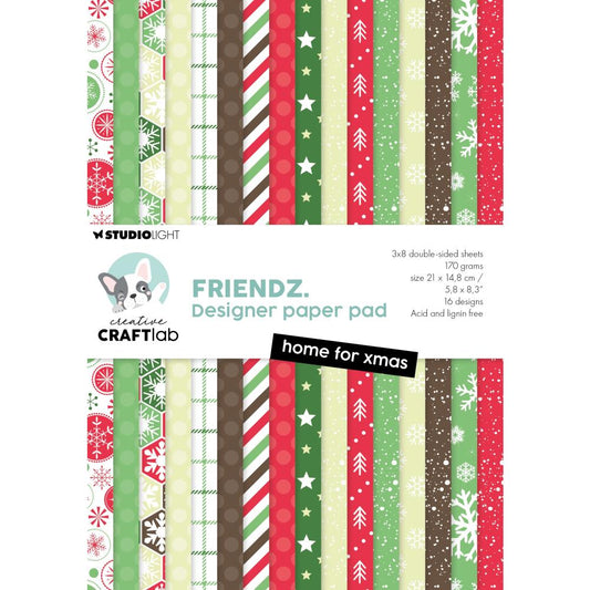 Studio Light - Friendz Paper Pad - Home for Christmas