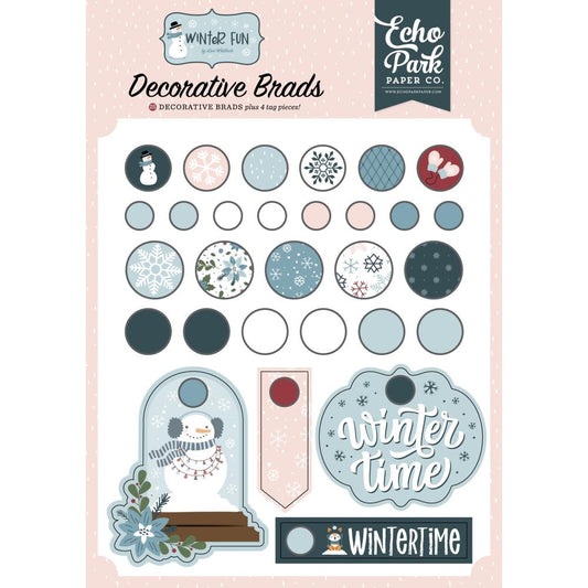Echo Park - Winter Fun - Decorative Brads