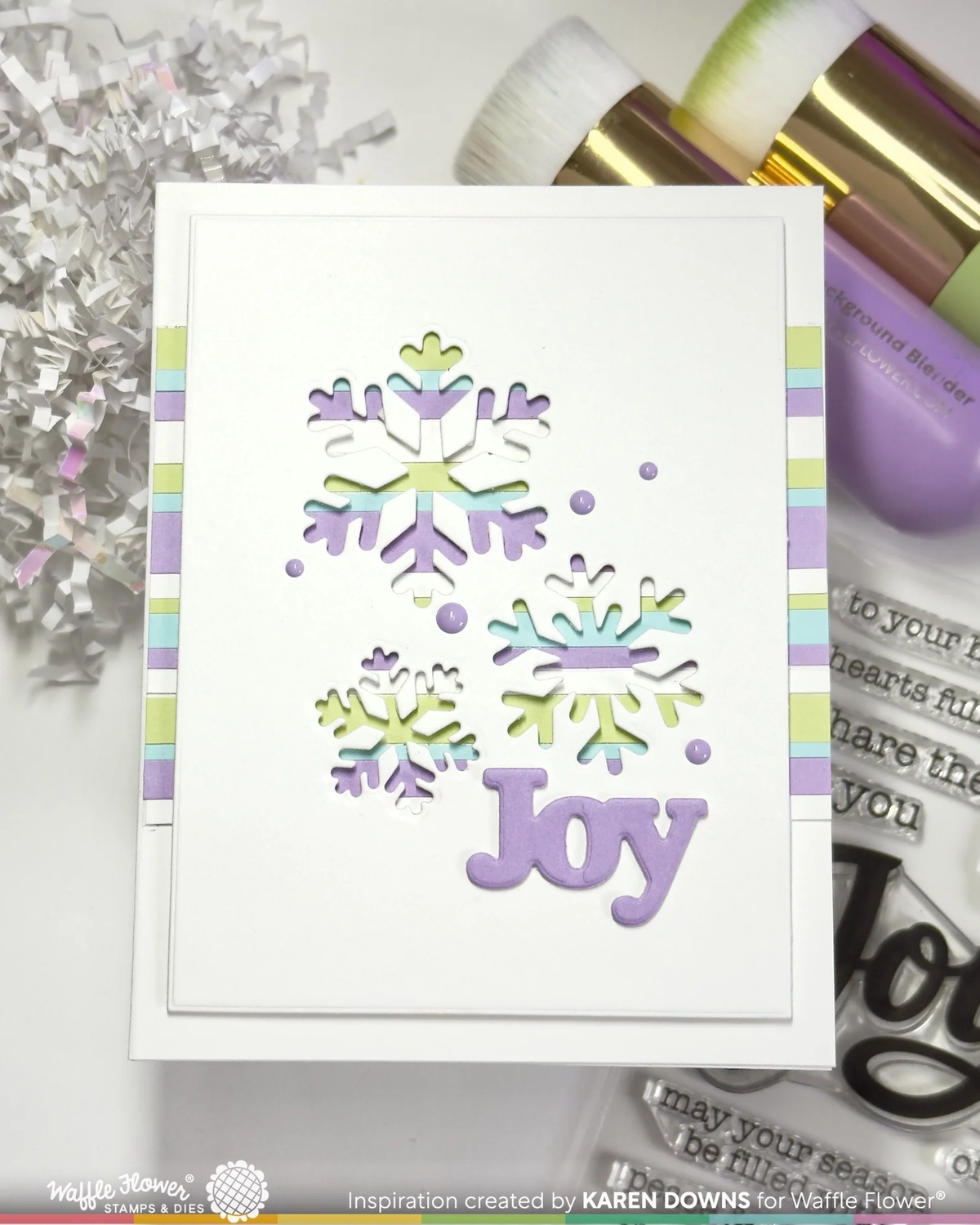 Waffle Flower - Snowflake Frame DIe